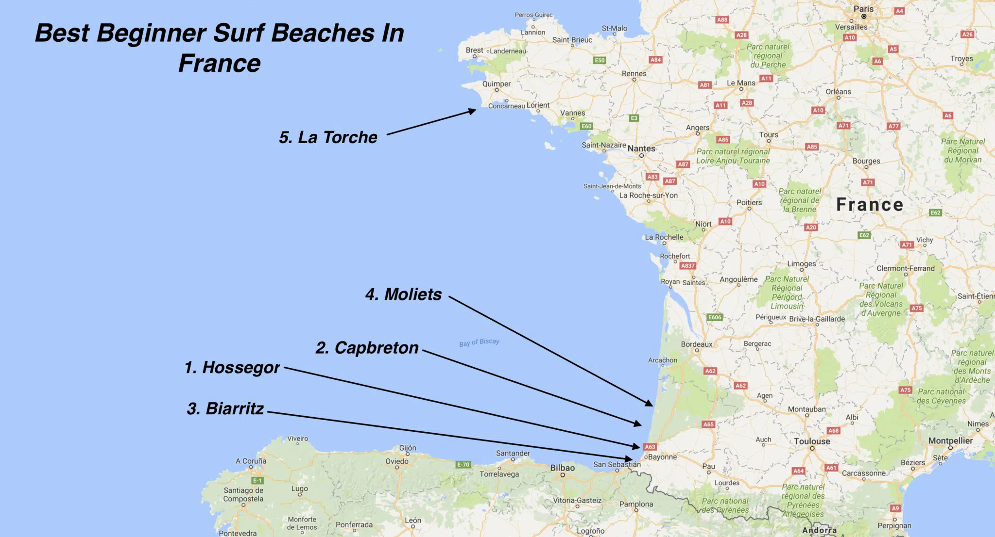 Où faire du surf dans le sud de la France ?